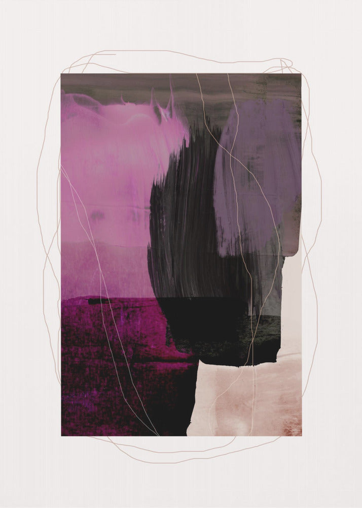 Abstrakte Pinselstriche 77 | Poster