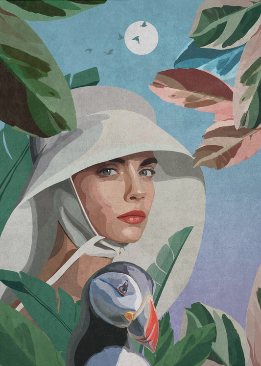 Papageientaucher-Traumlandschaft | Poster