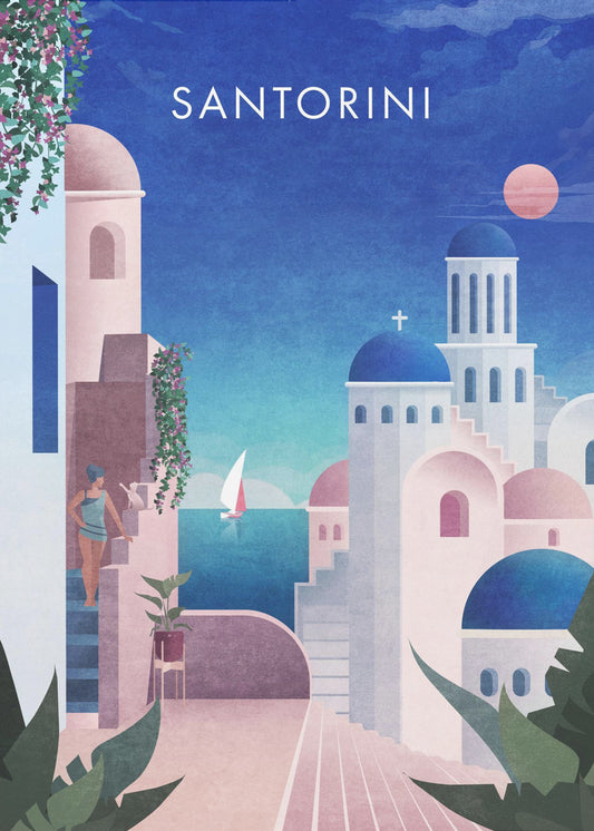 Verträumtes Santorin | Poster