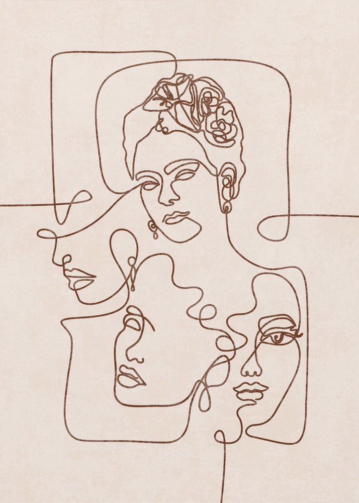 Verschlungene Gesichter | Poster