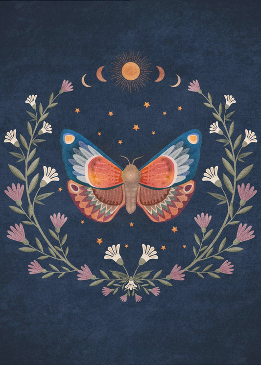 Schmetterlings-Traumlandschaft | Poster