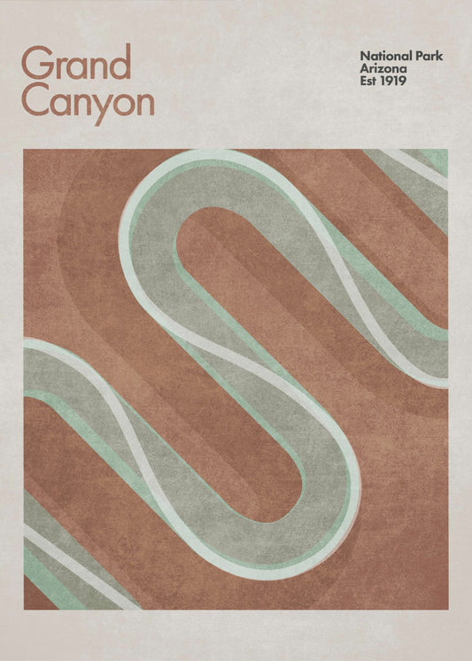 Canyon Wellenströmung | Poster