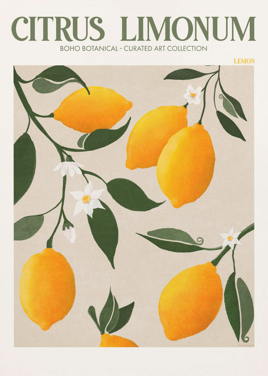 Goldener Zitrusgenuss | Poster