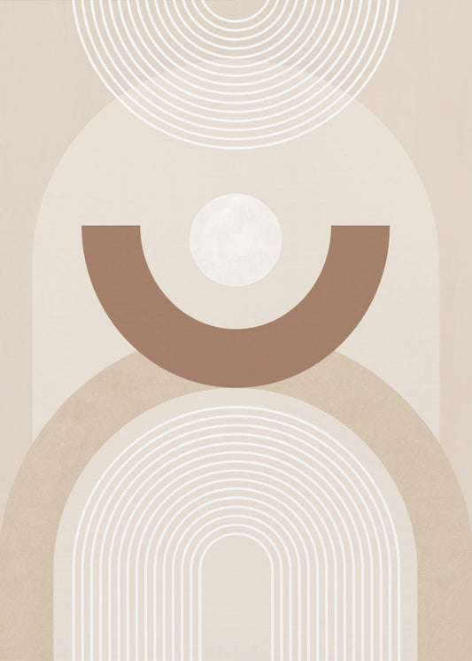 Beige Mid Century Poster | Poster