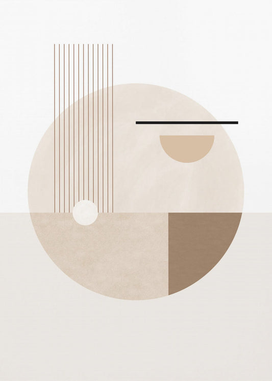 Neutral Semicircles Poster | Poster