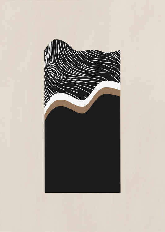 Monochrome Waves | Poster