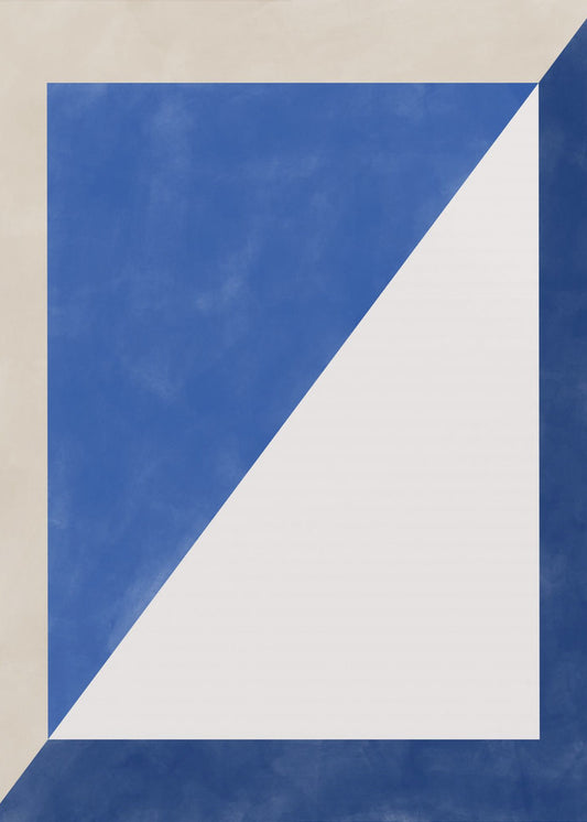 Blue Geometric Play | Canvas