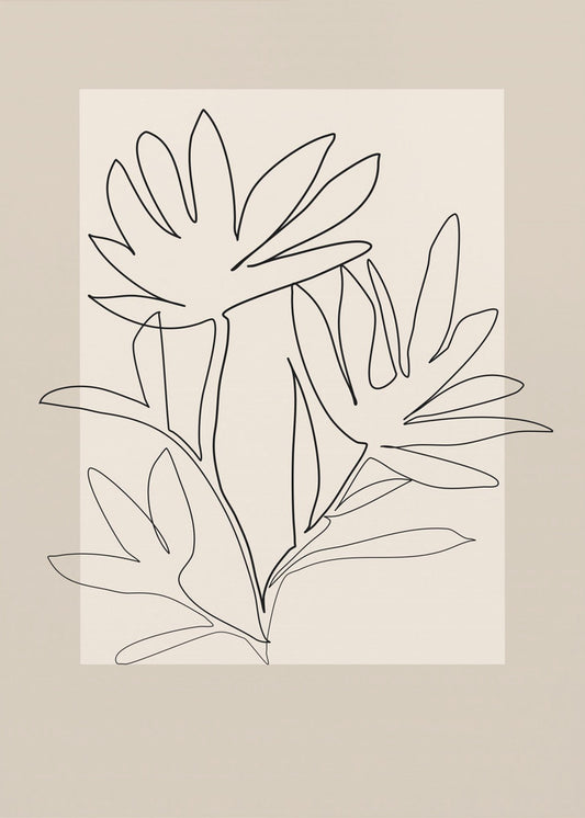 Floral Outline | Canvas