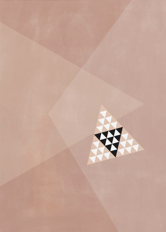 Geometric Design With A Central Triangular Pattern | Canvas