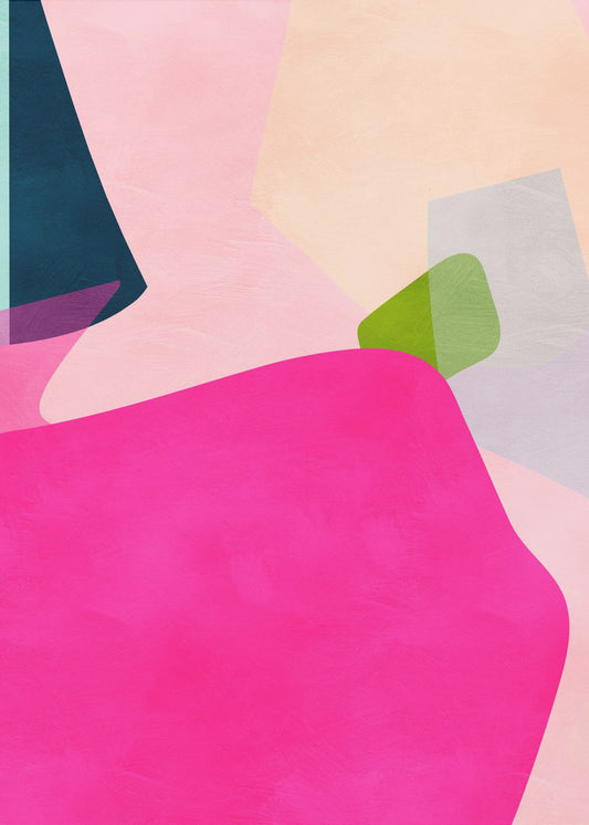 Pink pastel shape | Canvas