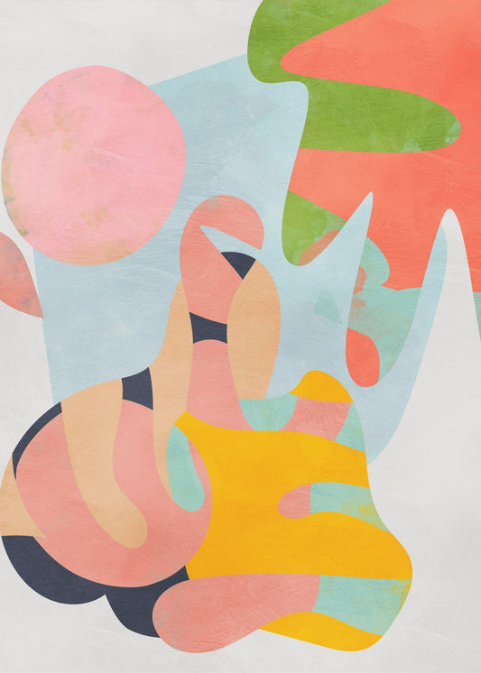 Pastel cut out | Canvas