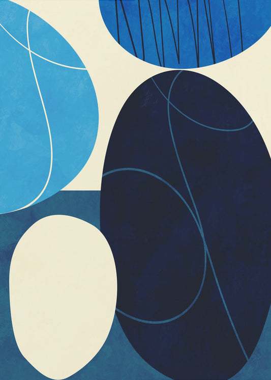 Shapes Play3 3blue | Canvas