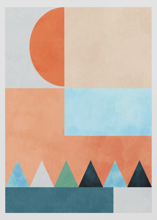 Spaces Bleu Dreieck | Canvas