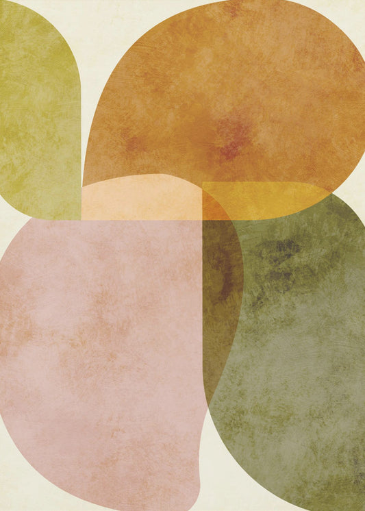 Aqua Shapes2 Kopie | Canvas