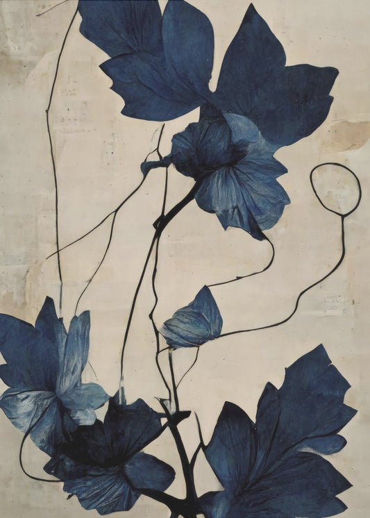Indigoblume | Leinwand