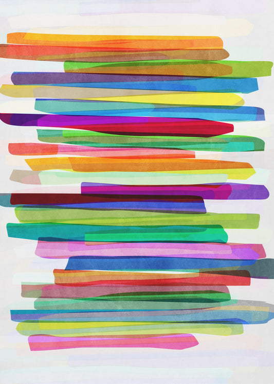 Bunte Streifen 1 | Leinwand