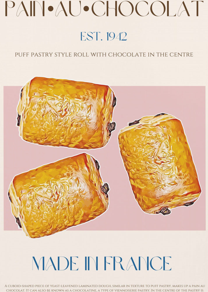 Pain Au Chocolat Delight | Leinwand