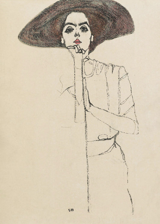 Porträt einer Frau 1910 | Leinwand