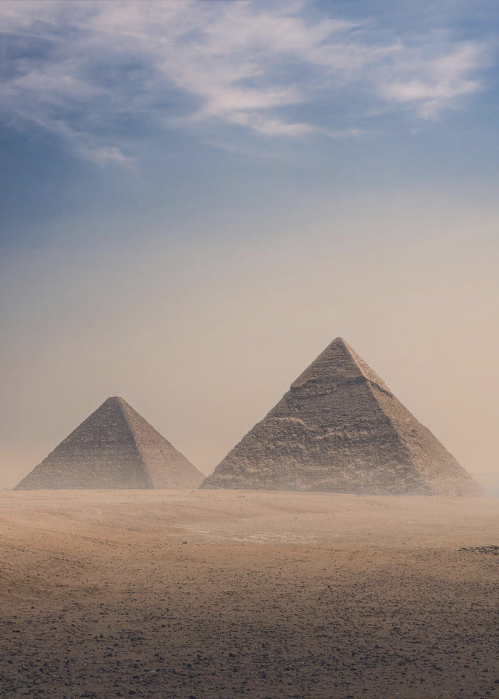 Große Pyramiden von Gizeh, Kairo, Ägypten | Leinwand