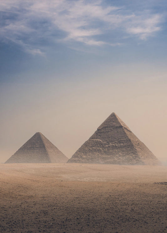 Große Pyramiden von Gizeh, Kairo, Ägypten | Leinwand