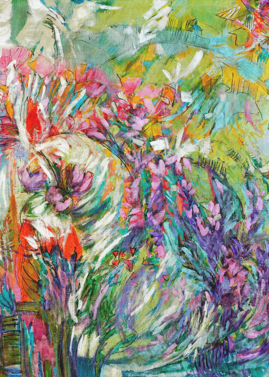 Rosa Blüten Abstrakt | Leinwand