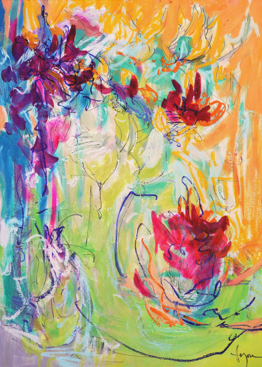 Lebendige Blüten | Leinwand