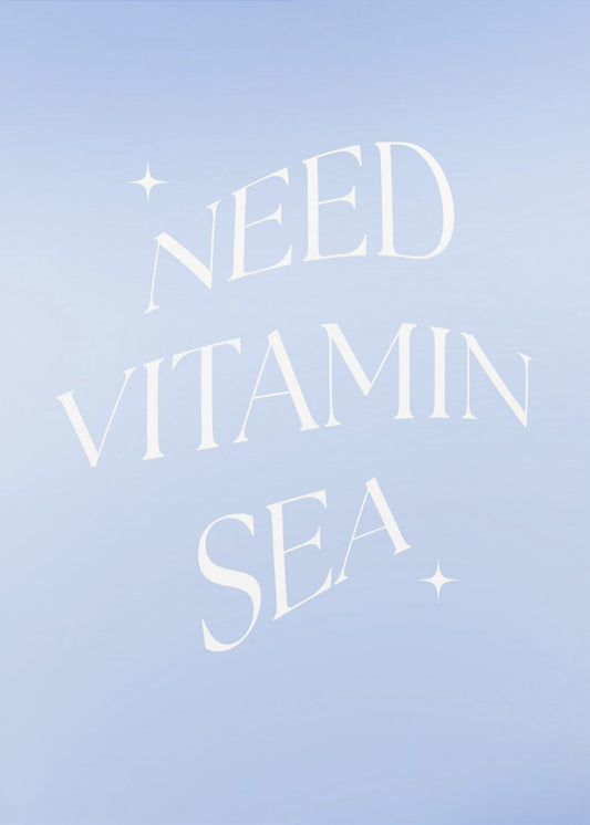 Brauche Vitamin Meer | Leinwand