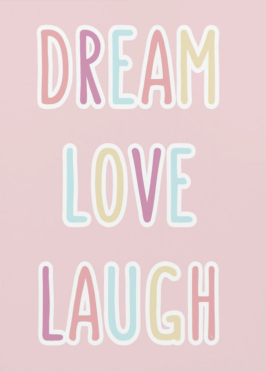 Traum Liebe Lachen | Leinwand