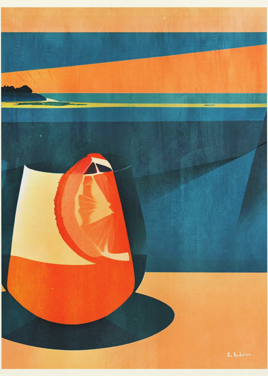 Negroni At Sunset | Canvas