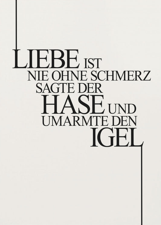 Hase Und Igel | Leinwand