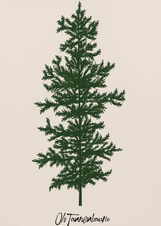 Oh Tannebaum (grün) | Leinwand