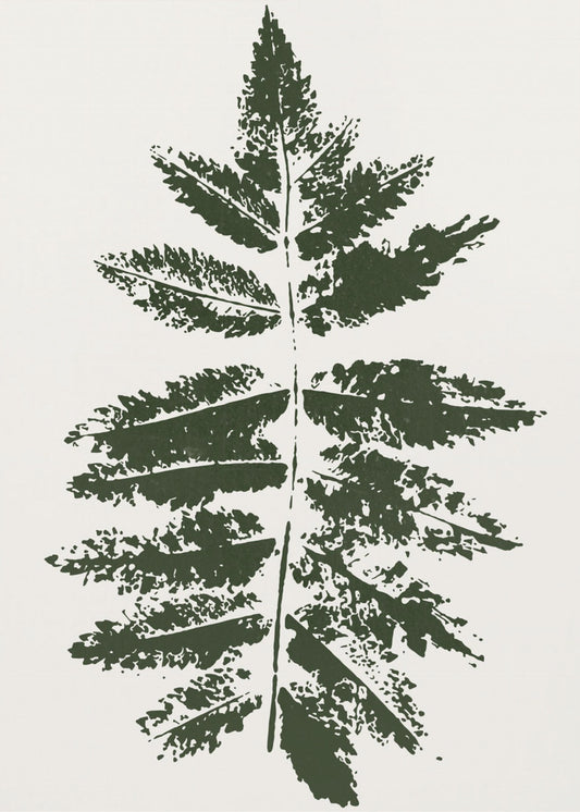 Eichenblatt-Druck (grün) | Poster