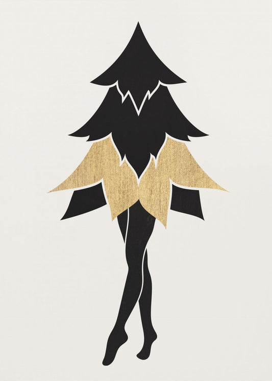Lady Gaga zu Weihnachten (Vers. 2) | Leinwand