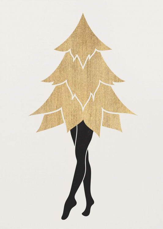 Lady Gaga zu Weihnachten (Vers. 1) | Leinwand