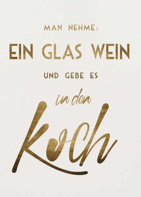 Ein Glas Wein | Leinwand