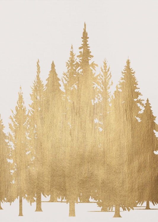 Tannenwald (gold) | Leinwand