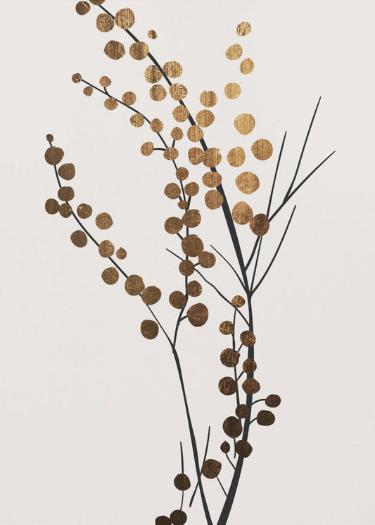 Goldene Wintertage | Leinwand