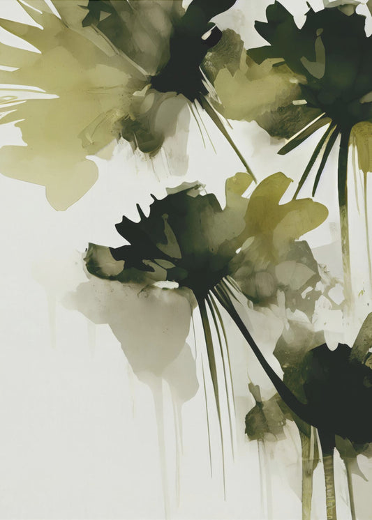 Florale Farbtöne Tanz | Leinwand
