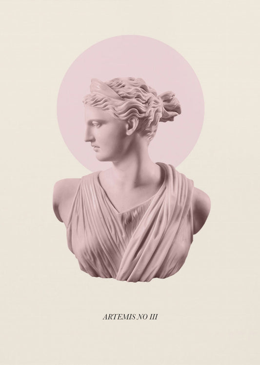 Rosa Artemis mit Heiligenschein | Poster