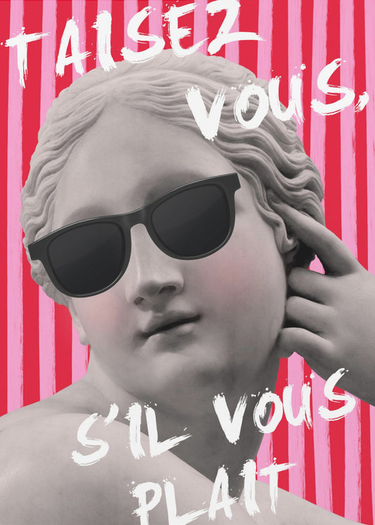 Rosa und rot gestreifte Venus | Poster