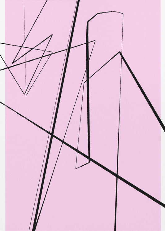 Abstrakte Linienlandschaft | Leinwand