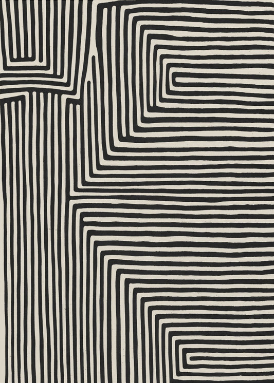 Lineares Labyrinth | Leinwand