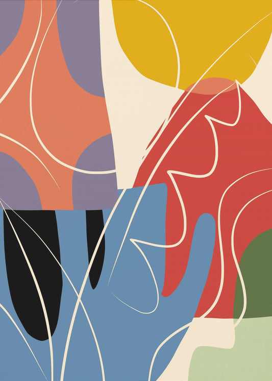 Abstrakte Farbcollage | Poster