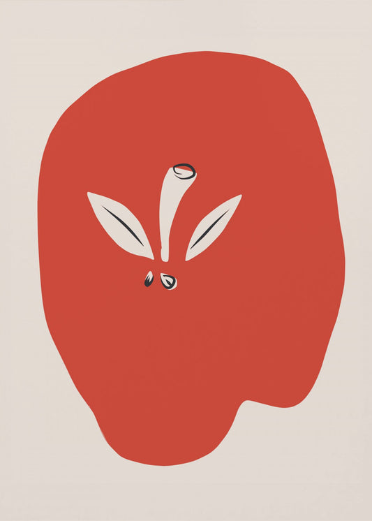 Großer roter Apfel | Poster