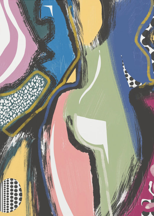 Colorful Abstract Bum | Poster