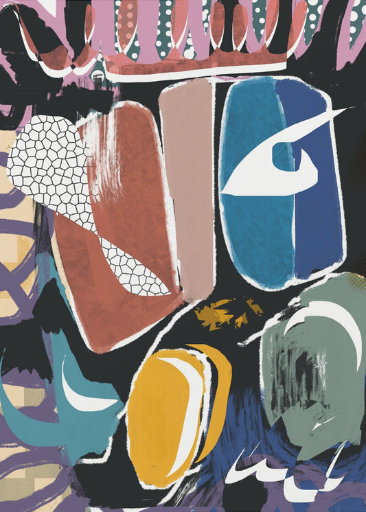 Playful Pebble Abstract | Poster