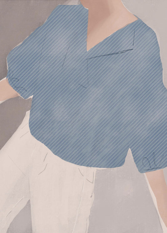 Striped Shirt Wanderer | Poster
