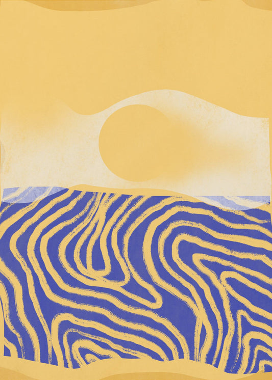 Golden Waves Harmony | Poster