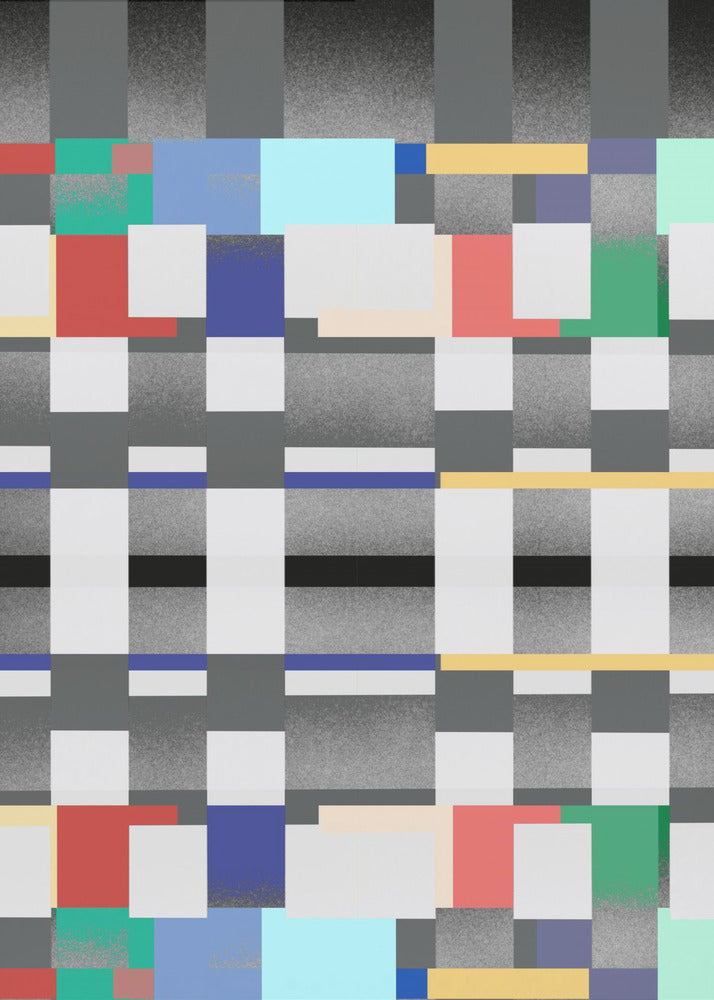 Abstraktes Design mit gitterartigem Muster | Poster