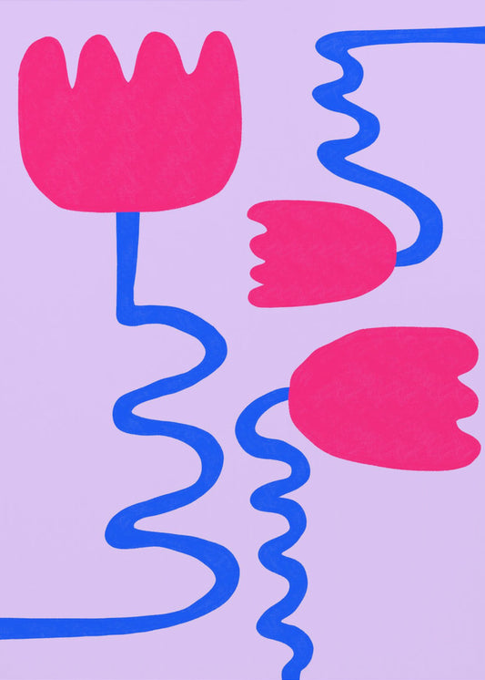 Purpurrote Blüten | Poster